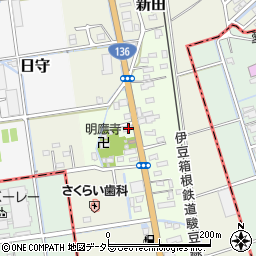 静岡県田方郡函南町新田99-1周辺の地図