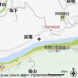 愛知県豊田市穂積町炭竈周辺の地図