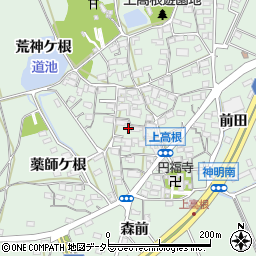 愛知県豊明市沓掛町上高根108周辺の地図