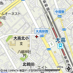 愛知県名古屋市緑区大高町（八幡）周辺の地図