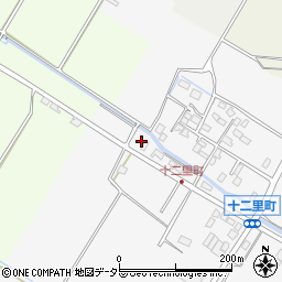 滋賀県守山市十二里町202-4周辺の地図
