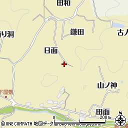 愛知県豊田市坂上町日面2周辺の地図