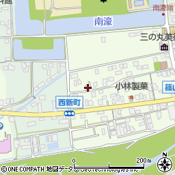 兵庫県丹波篠山市南新町50周辺の地図