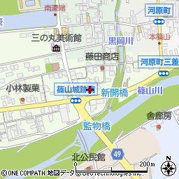 兵庫県丹波篠山市南新町189周辺の地図