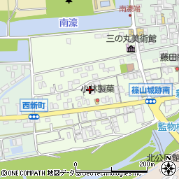 兵庫県丹波篠山市南新町周辺の地図