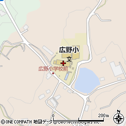 津山市立広野小学校周辺の地図
