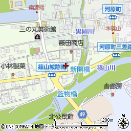 兵庫県丹波篠山市南新町162周辺の地図