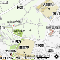 愛知県豊田市泉町上前田周辺の地図