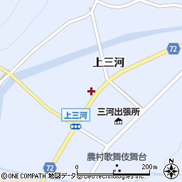 兵庫県佐用郡佐用町上三河周辺の地図