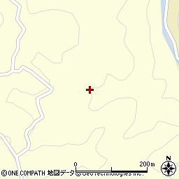 愛知県設楽町（北設楽郡）田峯（中沢）周辺の地図