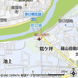 兵庫県丹波篠山市糯ケ坪3-1周辺の地図