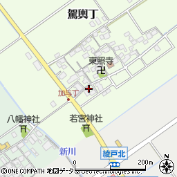 滋賀県蒲生郡竜王町駕輿丁35周辺の地図