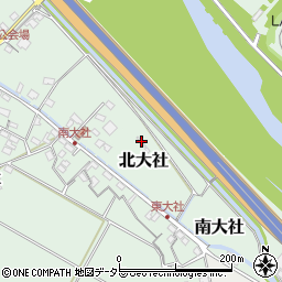 三重県員弁郡東員町南大社1607周辺の地図