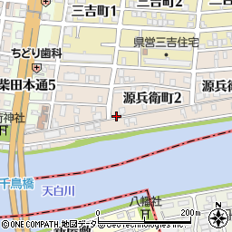 愛知県名古屋市南区源兵衛町周辺の地図