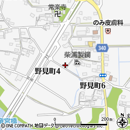 愛知県豊田市野見町周辺の地図