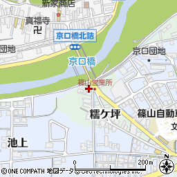 兵庫県丹波篠山市糯ケ坪2周辺の地図