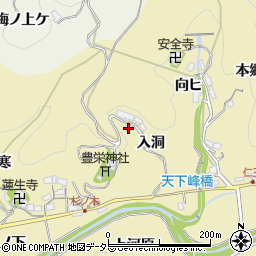 愛知県豊田市坂上町入洞10周辺の地図