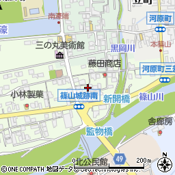 兵庫県丹波篠山市南新町158周辺の地図