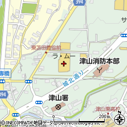 パクパク ラ ムー津山店周辺の地図