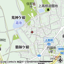 愛知県豊明市沓掛町上高根57周辺の地図