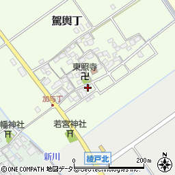 滋賀県蒲生郡竜王町駕輿丁32周辺の地図