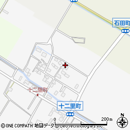 滋賀県守山市十二里町352-2周辺の地図
