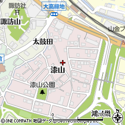 愛知県名古屋市緑区漆山221周辺の地図