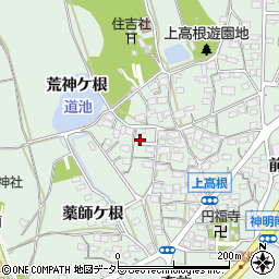 愛知県豊明市沓掛町上高根51周辺の地図