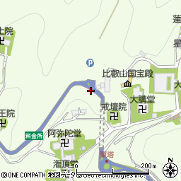 延暦寺バスセンター周辺の地図