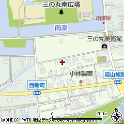 兵庫県丹波篠山市南新町345周辺の地図