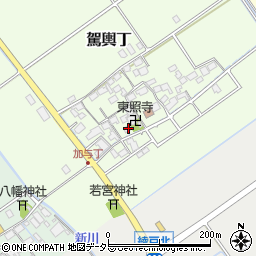 滋賀県蒲生郡竜王町駕輿丁89周辺の地図