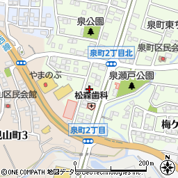 上田クリーニング店周辺の地図