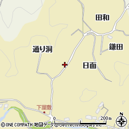愛知県豊田市坂上町通り洞周辺の地図