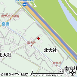 三重県員弁郡東員町南大社1600周辺の地図