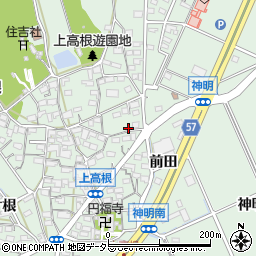愛知県豊明市沓掛町上高根32周辺の地図