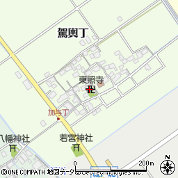 滋賀県蒲生郡竜王町駕輿丁92周辺の地図
