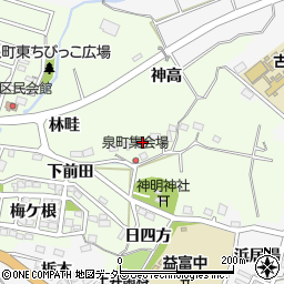 愛知県豊田市泉町神高50周辺の地図