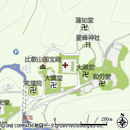 比叡山延暦寺周辺の地図