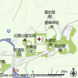 比叡山延暦寺周辺の地図