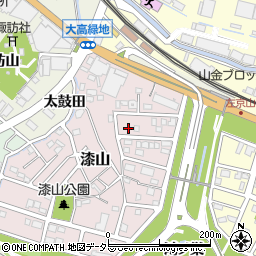 愛知県名古屋市緑区漆山327-2周辺の地図