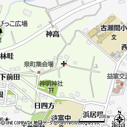 愛知県豊田市泉町神高60周辺の地図