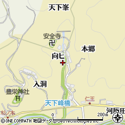 愛知県豊田市坂上町向ヒ周辺の地図
