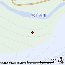 愛知県東栄町（北設楽郡）川角（上ノ山）周辺の地図