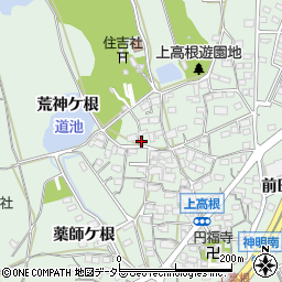 愛知県豊明市沓掛町上高根5周辺の地図