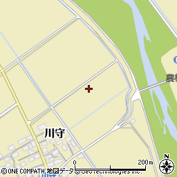 滋賀県蒲生郡竜王町川守周辺の地図