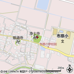 浄士寺周辺の地図