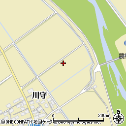 滋賀県竜王町（蒲生郡）川守周辺の地図