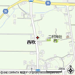 兵庫県丹波篠山市西吹344-2周辺の地図