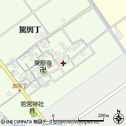 滋賀県蒲生郡竜王町駕輿丁119周辺の地図