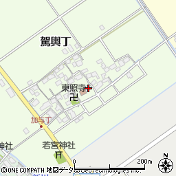 滋賀県蒲生郡竜王町駕輿丁116周辺の地図